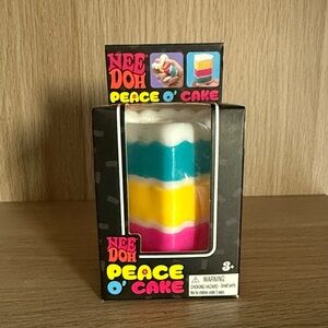 Peace O' Cake Stress Toy - Pink, Yellow, Blue, White